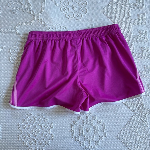 adidas Women's Athletic Shorts - Pink and White - Picture 8 of 8
